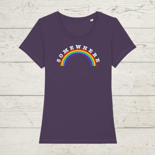 Women's Somewhere Over the Rainbow T-shirt-ECoyote Clothing