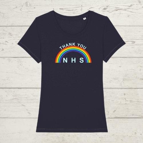 Women's Thank You NHS Rainbow T-shirt-ECoyote Clothing